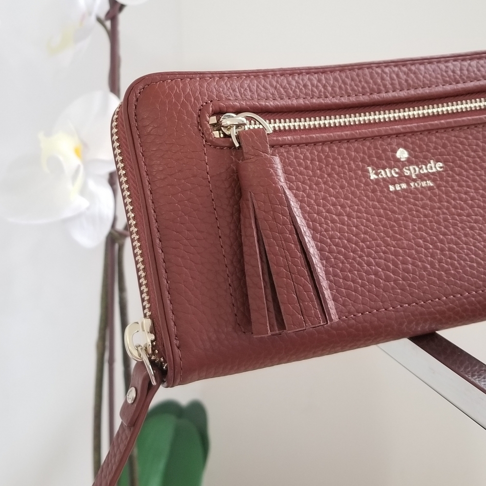 NWOT Kate Spade Chester Street Neda Wallet Brown - Picture 3 of 5